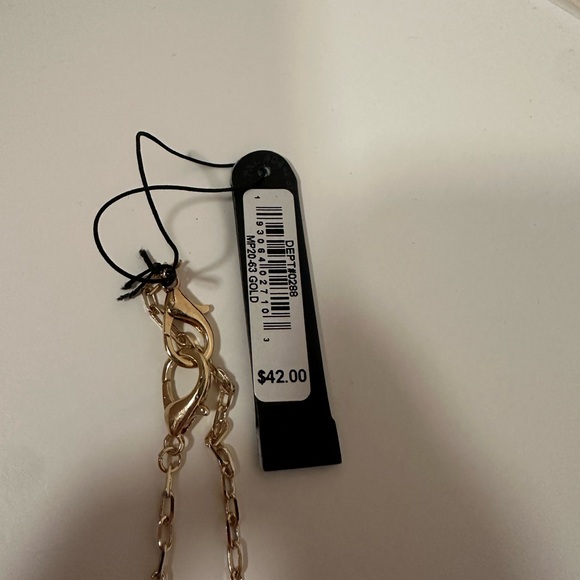 Aqua Gold Chain Necklace - Picture 4 of 6